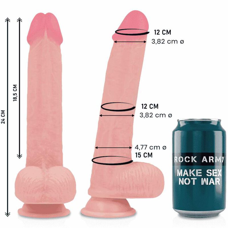 Rockarmy Liquid Silicone Premium Kingcobra Realistic 24cm Anal Dildo | SEX Shop Ireland 8