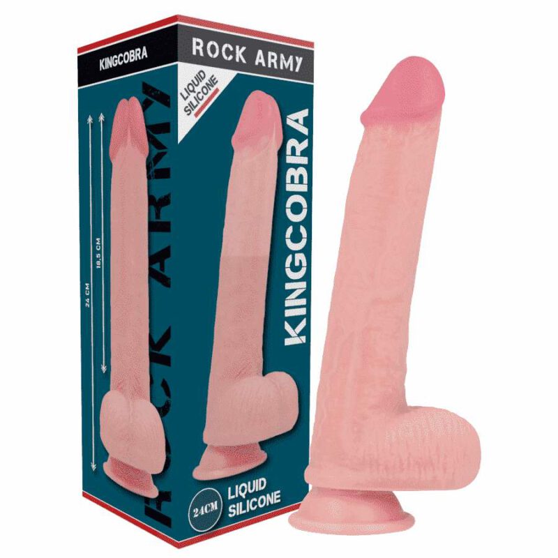 Rockarmy Liquid Silicone Premium Kingcobra Realistic 24cm Anal Dildo | SEX Shop Ireland 11
