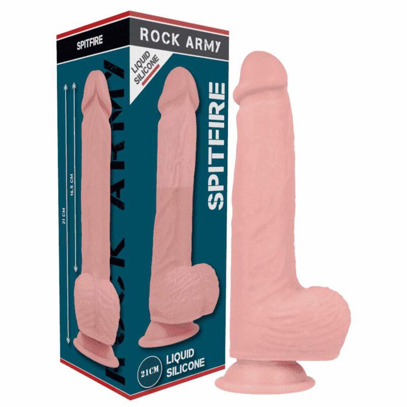 Rockarmy Liquid Silicone Premium Spitfire Realistic 21cm Anal Dildo | SEX Shop Ireland 11