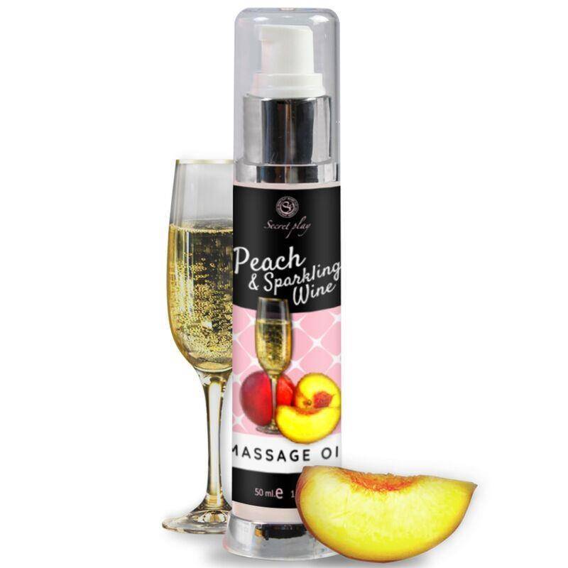 Secret Play Peach & Sparkling Wine Massage Oil 50 Ml Arousal & Foreplay Essentials | SEX Shop Ireland 4 Secret Play Peach & Sparkling Wine Massage Oil 50 Ml Arousal & Foreplay Essentials | SEX Shop Ireland 4