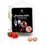 Secret Play  Strawberry And Champagne Brazilian Balls Set Flavours Lubes | SEX Shop Ireland 7