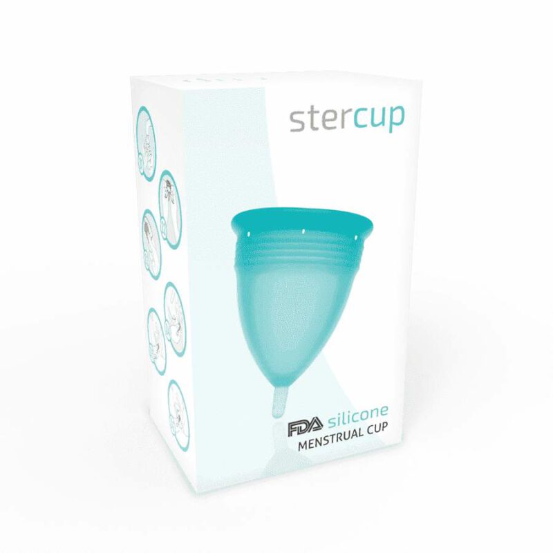 Stercup Menstrual Cup Size L Aquamarine Color Fda Silicone Intimate Care & Parapharmacy | SEX Shop Ireland 6