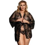Subblime Queen Plus Lace Peignoir Flared Sleeves Fashion & Lingerie | SEX Shop Ireland 8