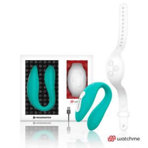 Wearwatch Dual Pleasure  Wireless Technology Watchme Aquamarine / Snowy HI-TECH Vibrators | SEX Shop Ireland
