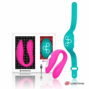 Wearwatch Dual Pleasure  Wireless Technology Watchme Fuchsia / Aquamarine Clitoral Stimulators | SEX Shop Ireland