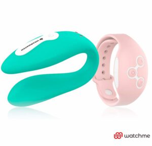 Wearwatch Dual Pleasure  Wireless Technology Watchme Light Aquamarine / Coral Clitoral Stimulators | SEX Shop Ireland 3