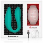 Wearwatch Dual Pleasure  Wireless Technology Watchme Light Aquamarine / Coral Clitoral Stimulators | SEX Shop Ireland 16
