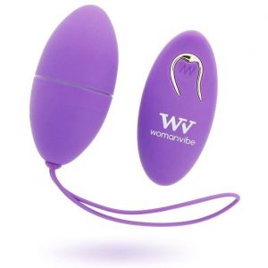 Womanvibe Alsan Egg Remote Control Black Silicone Purple Remote Control Vibrators | SEX Shop Ireland