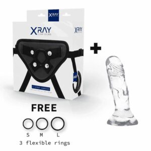 Xray Harness + Clear Cock 12 Cm X 2.6cm Strap-Ons | SEX Shop Ireland 3