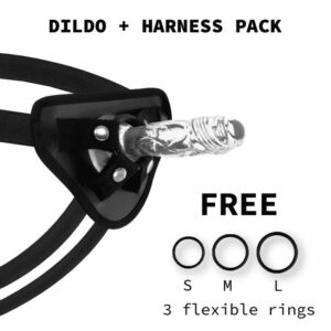 Xray Harness + Clear Cock 12 Cm X 2.6cm Strap-Ons | SEX Shop Ireland