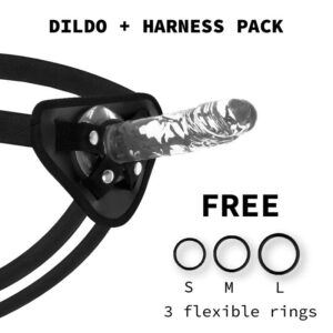 Xray Harness + Clear Cock 18cm X 4cm Strap-Ons | SEX Shop Ireland