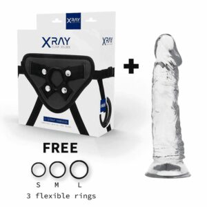 Xray Harness + Clear Cock 19 Cm X 4 Cm Strap-Ons | SEX Shop Ireland 3