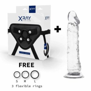 Xray Harness + Clear Cock  21 Cm X 4 Cm Sex Toys | SEXstore.ie 3