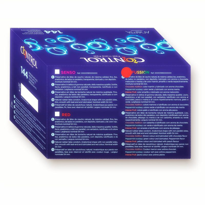 Control Adapta Fussion 144 Uds All Condom Box Sizes | SEX Shop Ireland 4