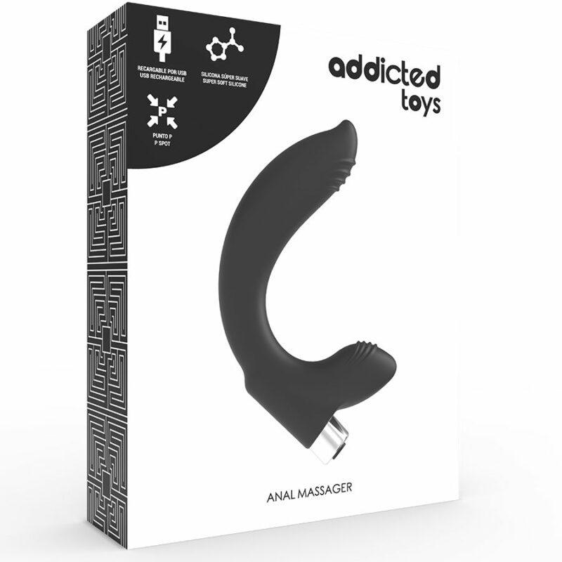 Addicted Toys Black Rechargeable Prosthetic Vibrator Anal Sex Toys | SEX Shop Ireland 8