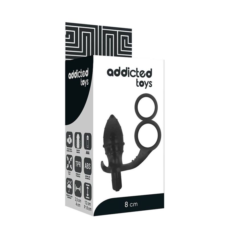 Addicted Toys Anal Plug With Double Black Ring Sex Toys | SEX Shop Ireland 7