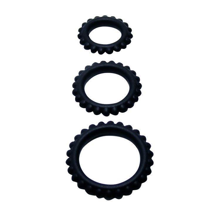 Baile  Titan Set 3pcs Cock Ring Black 2.8 + 2.4 + 1.9 Cm Cock Rings | SEX Shop Ireland 5 Baile  Titan Set 3pcs Cock Ring Black 2.8 + 2.4 + 1.9 Cm Cock Rings | SEX Shop Ireland 5
