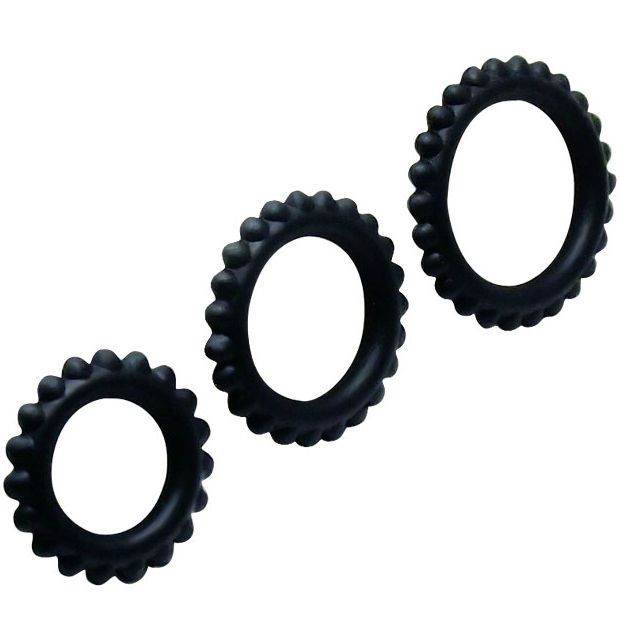 Baile  Titan Set 3pcs Cock Ring Black 2.8 + 2.4 + 1.9 Cm Cock Rings | SEX Shop Ireland 6 Baile  Titan Set 3pcs Cock Ring Black 2.8 + 2.4 + 1.9 Cm Cock Rings | SEX Shop Ireland 6