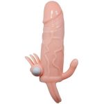 Brave Man Penis Cover With Clit And Anal Stimulation Flesh 16.5 Cm Penis Extenders & Sleeves | SEX Shop Ireland 16