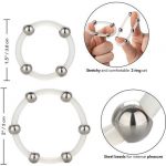 Calex Steel Beaded Silicone Ring Set Cock Rings | SEX Shop Ireland 11