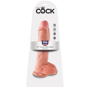 King Cock 10″ Cock Flesh With Balls  26.5 Cm Dildos | SEX Shop Ireland