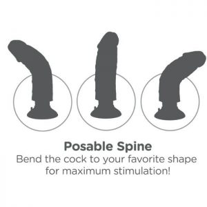 King Cock 20.32 Cm Vibrating Cock Flesh Dildos | SEX Shop Ireland 3