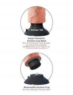 King Cock 20.32 Cm Vibrating Cock Flesh Dildos | SEX Shop Ireland 16