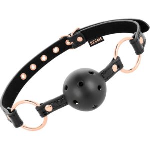 Begme Black Edition Ball Gag Vegan Leather BDSM Toys & Accessories | SEX Shop Ireland