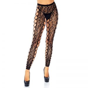 Leg Avenue Footless Crotchless Tights One Size Fashion & Lingerie | SEX Shop Ireland