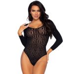 Leg Avenue Mosaic Snap Croth Bodysuit One Size Bodysuits | SEX Shop Ireland 9