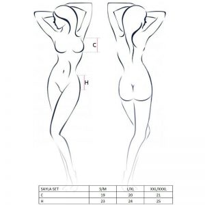Passion Woman Sayla Set Black L/xl Fashion & Lingerie | SEX Shop Ireland 3