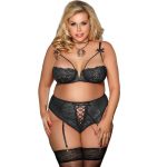 Subblime Queen Plus Set Sujetador Y Panties Con Liguero Fashion & Lingerie | SEX Shop Ireland 9