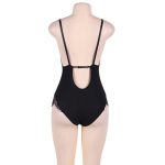 Subblime Queen Plus Teddy With Clears And Fringes Black Bodysuits | SEX Shop Ireland 9
