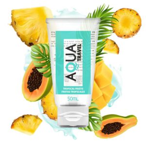 Aqua Travel Flavour Waterbased Lubricant Tropical Fruits – 50 Ml Oils and Lubes | SEX Shop Ireland