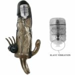 Brave Man Penis Cover With Clit And Anal Stimulation Double Bullet Black 16.5 Cm Penis Extenders & Sleeves | SEX Shop Ireland 20