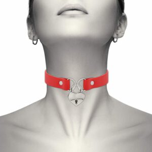 Coquette Hand Crafted Choker Keys Heart – Red BDSM Toys & Accessories | SEX Shop Ireland