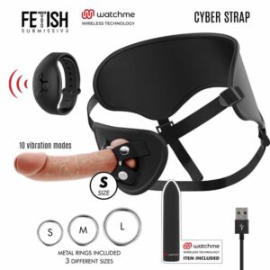 Cyber Strap Harness With Dildo And Bullet Remote Control Watchme S Technology Remote Control Vibrators | SEX Shop Ireland