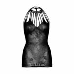 Leg Avenue Lace Mini Dress With Cut-outs One Size  – Black Bodystocking | SEX Shop Ireland 13