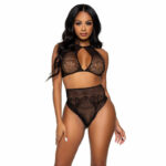 Leg Avenue Two Pieces Set Halter Crop Top & Thong Panty Panty One Size Fashion & Lingerie | SEX Shop Ireland 9