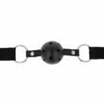 Ohmama Fetish Black Fabric Breathable Ball Gag BDSM Gags | SEX Shop Ireland 8