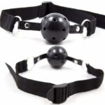 Ohmama Fetish Black Fabric Breathable Ball Gag BDSM Gags | SEX Shop Ireland 7