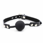 Ohmama Fetish Silicone Ball Gag With Leather Belt BDSM Gags | SEX Shop Ireland 13
