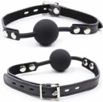 Ohmama Fetish Silicone Ball Gag With Leather Belt BDSM Gags | SEX Shop Ireland 12