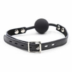 Ohmama Fetish Silicone Ball Gag With Leather Belt BDSM Gags | SEX Shop Ireland 15