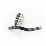 Ohmama Fetish Snap Fastener Leather Strap Metal Cock Ring BDSM Cages & Chastity Rings | SEXstore.ie 9