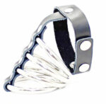 Ohmama Fetish Snap Fastener Leather Strap Metal Cock Ring BDSM Cages & Chastity Rings | SEXstore.ie 8