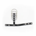 Ohmama Fetish Snap Fastener Leather Strap Metal Cock Ring BDSM Cages & Chastity Rings | SEXstore.ie 11
