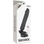 Basecock Realistic Vibrator Remote Control Black 20 Cm Strap-Ons | SEX Shop Ireland 12
