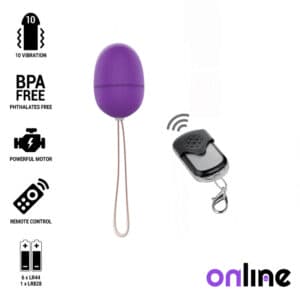 Online Remote Control Vibrating Egg  S – Purple Balls, eggs and bullets | SEX Shop Ireland
