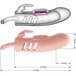 Pretty Love Sloane Penis Sleeve Rabbit Flesh Penis Extenders & Sleeves | SEX Shop Ireland 12